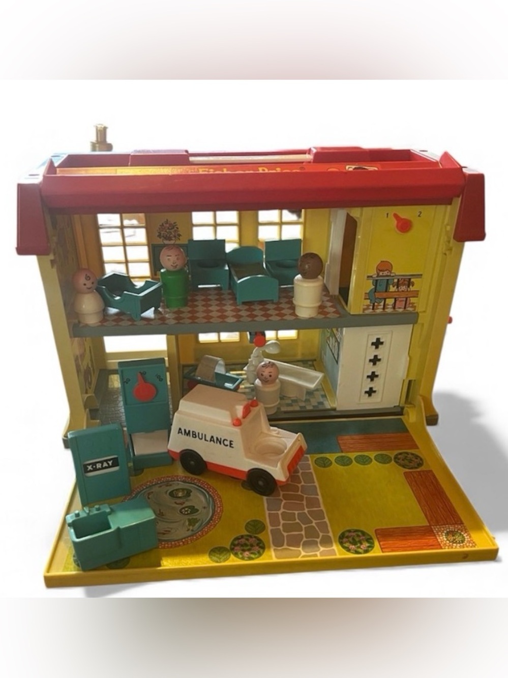 FISHER-PRICE - LITTLE PEOPLE CHILDREN’S HOSPITAL - 1976 - VINTAGE COLLECTIBLE